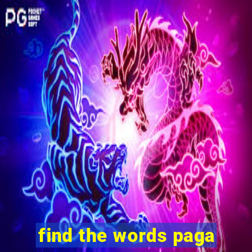 find the words paga